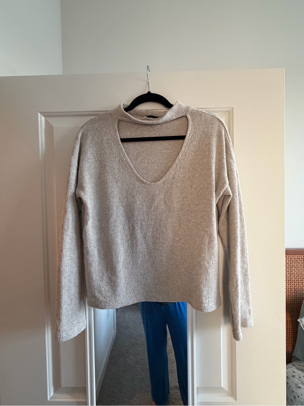 Zara Trafaluc Beige Knit Sweater